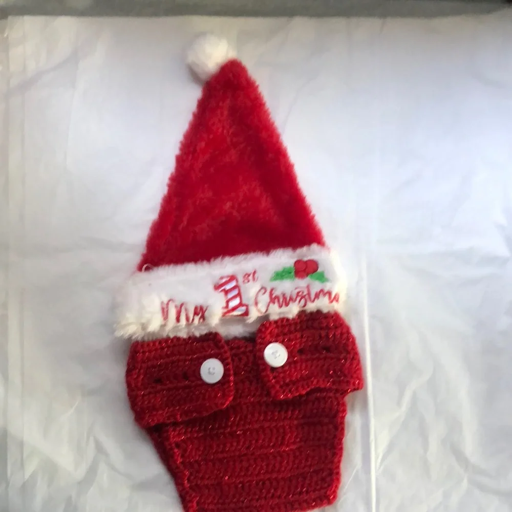 Baby first Christmas hat